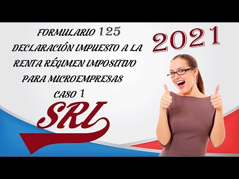 FORMULARIO 125 - DECLARACION DE IMPUESTO A LA RENTA RÉGIMEN IMPOSITIVO PARA MICROEMPRESAS - CASO 1
