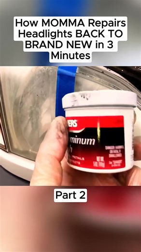 How MOMMA Repairs Headlights BACK TO BRAND NEW in 3 Minutes #foryou #fyp #car | Remove Rust In Engine Parts