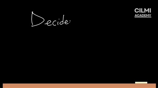 Decide |Ereyga maanta. #cilmiacademy #learnenglish