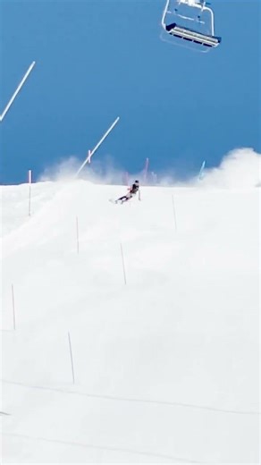 Slalom run by Finlay in Zinal April 2026