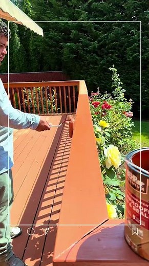 How to Stain and Paint Your Deck | Step-by-Step Guide #shorts #handyman