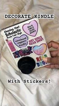 Decorate My Kindle With Me! Cute Bookish Stickers #booklover #kindle