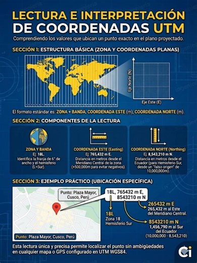 57K views · 827 reactions |  ¡DOMINA LA LECTURA DE COORDENADAS UTM!...