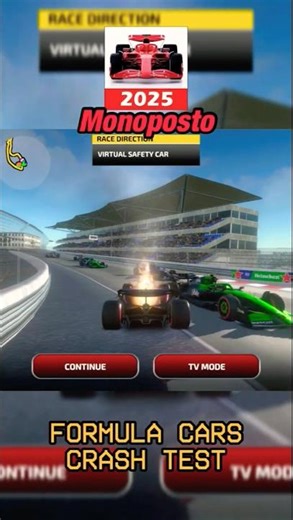 Mobile F1 Racing Games Crash Test #formula1 #mobileracing #f1simracing