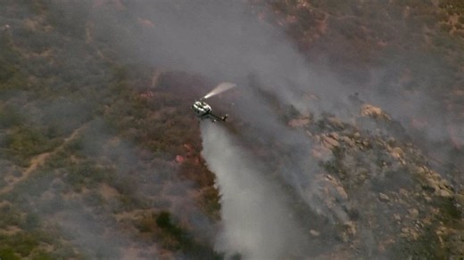 Fire crews quickly knock down vegetation fire in East San Diego County
