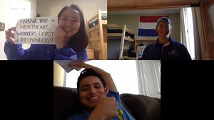 UCLA Residential Life thanks all the hardworking healthcare professionals and essential workers ⭐️💙❤️#LightUCLABlue | UCLA Housing