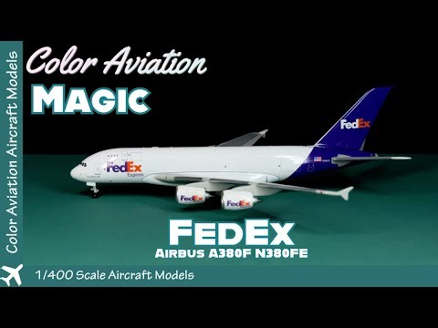 1/400 Scale FedEx A380F Freighter N380FE Aircraft Model by Magic?! Not Gemini Jets but Rare?