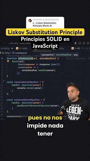 JavaScript, principios SOLID | Parte 3