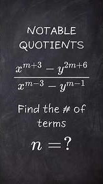 Notable Quotients: How to Find the Number of Terms (n) Fast! 🧠