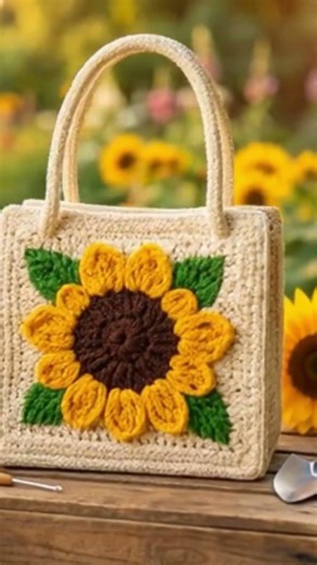 Sunflower Crochet Tote Bag Pattern | Step‑by‑Step Digital Guide | SmileAcross
