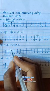 49 reactions · 16 shares | Working out integers using number lines #onlinemathematicslesson #mwalimuwamaths #followformore #followersreelsfypシ゚viralシfypシ゚viralシalシmathematics | Mwalimu Wa Maths | Facebook