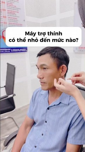 Chỉ chờ 45p bạn đã có ngay một chiếc máy trợ thính trong tai nhỏ gọn, thẩm mỹ. #maytrothinh