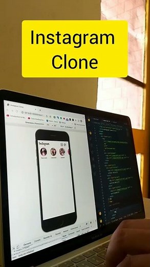 Instagram Clone using html and css only 🤩 #shorts
