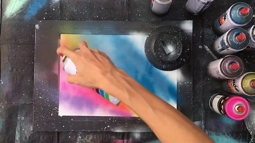 #スプレーアート #喷漆画 #喷画 #spraypaintart #스프레이아트 #星球 #nipponpaint