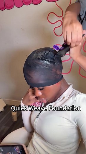 5.8K views · 48 reactions | Quick weave foundation Directly Hair link：https://amzn.to/4niwjbu Hair linktree：linktr.ee/ZGGTLamazonstore Join Group get Free Hair：https://www.facebook.com/share/g/1AHNBWtWxf/ #hairtutorials #braider #fyp #quickweave #quickweavetutorial | Nina Fu | Facebook