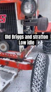 Briggs and stratton idle relaxing tractor noises mechanic #asmrsounds