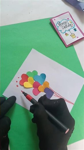 Easy DIY Birthday Card Idea 🎂 #birthdaycard #cardmaking #shortvideo #diy #papercraftideas #craft