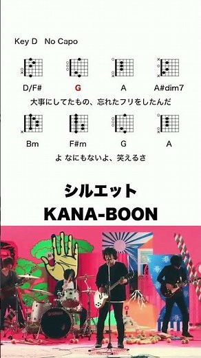 シルエット - KANA-BOON #コード