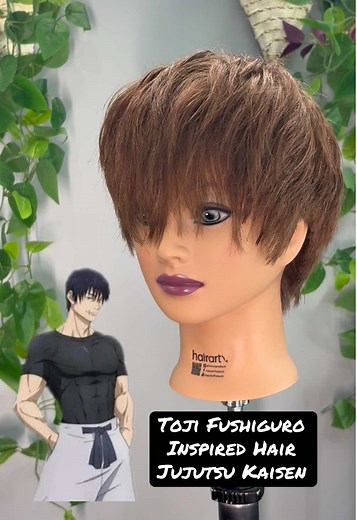 Toji Fushiguro Inspired Hair Tutorial | Jujutsu Kaisen Style