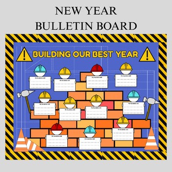 New Year Goal Setting Bulletin Board Craft January Writing Prompts & Activities