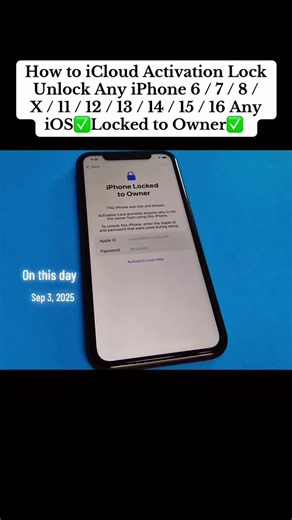How to iCloud Activation Lock. Unlock Any iPhone 6 / 7 / 8/ X/ 11/12/13/14 / 15/16 Any iOS Locked to Owner #howto #ActivationLock #unlockiphone #iphonetips #techtoktips