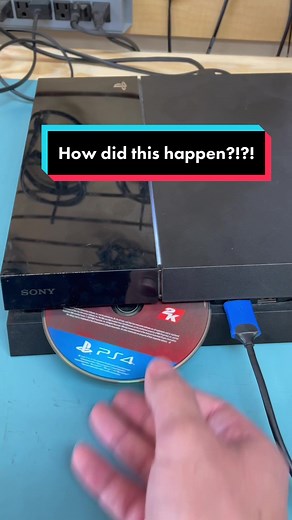 A weird disc drive issue, lets fix it! #techtok #repairtok #consolerep... | cleaning ps4