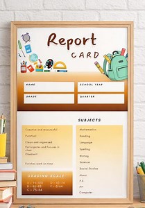 Homeschool Report Card Template Editable | Printable Grade Report | Digital Download for Word & Google Docs - Etsy Australia