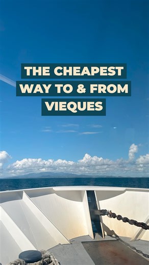 The $2.00 Secret to Paradise! ⛴️🇵🇷 #vieques