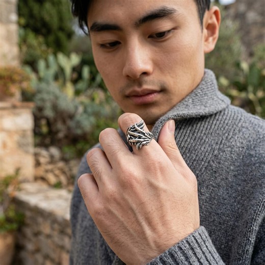 Phoenix Ring - Punk style, Adjustable Band, Unisex Statement Jewelry Gift