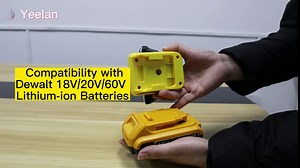 LED Work Light for Dewalt 18V/20V Battery,18W 3000LM Cordless Portable Flashlight Spotlight for Dewalt, LED Job Site Work Light with 2 USB Port & 140 Degree Pivoting Head for Emergency Camping 1Pc