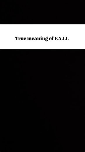 "The Real Meaning of FAIL | First Attempt In Learning" #shorts