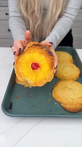 How did I not know this cookie trick? I make pineapple upside down sugar cookies with just 4 ingredients! | Alexandra’s Kitchen