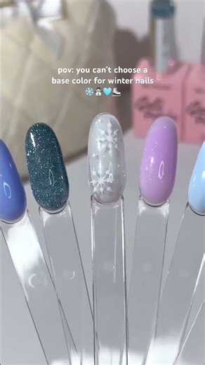 ⛄️ What’s Your Favorite Winter Nail Style? 💙 Trendy 2025 💅🏻
