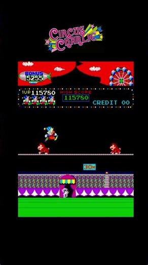 Circus Charlie 13 – Classic Arcade Gameplay#shorts