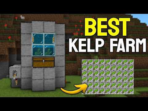 [1.21+] The FASTEST SEAWEED Farm in Minecraft - AFK and AUTOMATIC | UNLIMITED Kelp