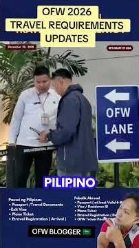 UPDATES 2026 TRAVEL REQUIREMENTS PAPAUWE NG PINAS AT PABALIK. #shortvideo