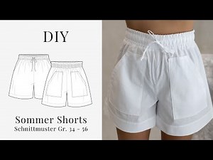 DIY Easy Summer Shorts | Sewing Pattern and Tutorial for Linen or Muslin Shorts