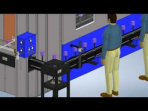 Chain-On-Edge Conveyor Painting System with Single Spray Booth, Flash-Off, Drying, and Cooling