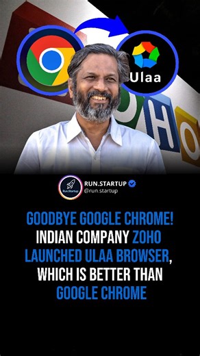indianstartup™ on Instagram: "India's very own Zoho has launched Ulaa, a browser built with privacy, security, and productivity at the core. Why Ulaa might beat Chrome: Blocks ads and trackers by default, so you browse without being followed Resets browser identifiers every time you open it, giving you a fresh start each session Offers multiple modes - Work, Personal, Developer, Kids for a tailored experience Built on Chromium but stripped of invasive tracking, keeping performance high and snoop