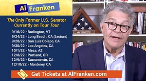 The Only Former US Senator Currently on Tour Tour is currently back on tour! See if I'm coming to a theater near you! Get tickets: https://alfranken.com/appearances | Former U.S. Senator Al Franken