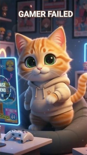 Cat VS Video Game Controller #shorts