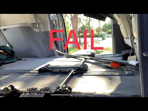 Removing Second Row Seat Tracks On Sienna, FAIL!!!