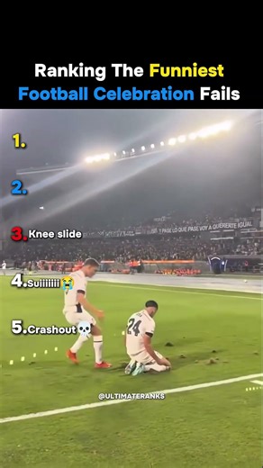 Ranking the funniest football celebration fails #ranking #football #shorts #reels
