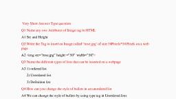 more about HTML.pdf - Computer - Notes - Teachmint