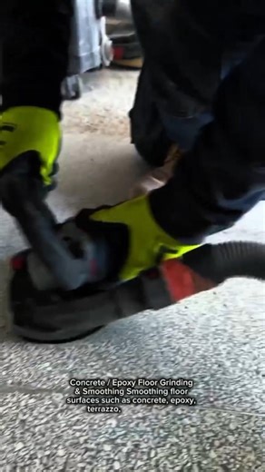 Professional Concrete Edge Grinding Process | Handheld Floor Grinder Surface Preparation