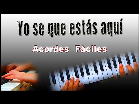 "Descubre cómo tocar la alabanza 'Yo sé que estás aquí' en el piano 🎹 con acordes fáciles"