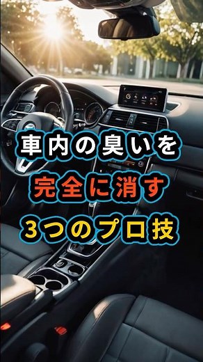 車内の“臭いを完全に消す”3つのプロ技