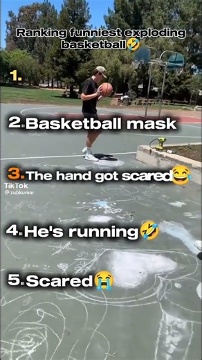 Ranking funniest exploding basketball.#edit #explode