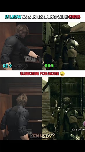 Leon is definitely Redfield now #residentevil4 #leonskennedy #residentevilrequiem #chrisredfield