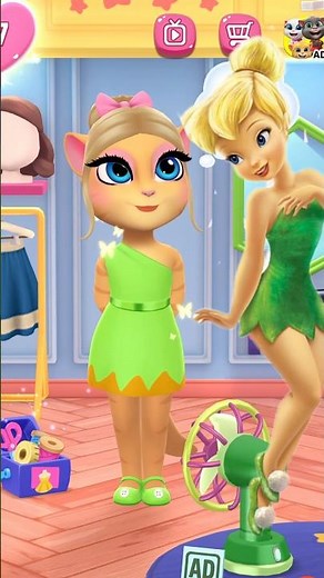 My Talking Angela cosplaying Tinker Bell ✨